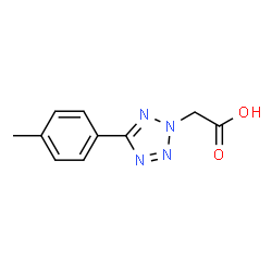 ChemSpider 2D Image | (5-p-Tolyl-tetrazol-2-yl)-acetic acid | C10H10N4O2