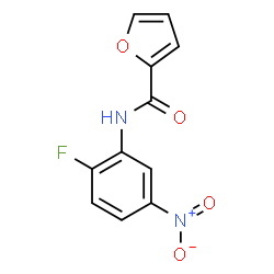 ChemSpider 2D Image | N-(2-Fluoro-5-nitrophenyl)-2-furamide | C11H7FN2O4