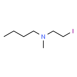 ChemSpider 2D Image | N-(2-Iodoethyl)-N-methyl-1-butanamine | C7H16IN