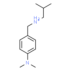 ChemSpider 2D Image | N-[4-(Dimethylamino)benzyl]-2-methyl-1-propanaminium | C13H23N2