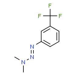 ChemSpider 2D Image | Triazene, 3,3-dimethyl-1-[m-(trifluoromethyl)phenyl]- | C9H10F3N3