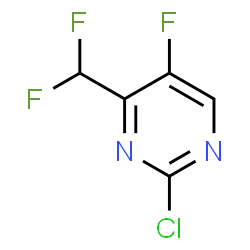 ChemSpider 2D Image | 2-Chloro-4-(difluoromethyl)-5-fluoropyrimidine | C5H2ClF3N2