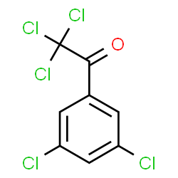 ChemSpider 2D Image | 2,2,2-Trichloro-1-(3,5-dichlorophenyl)ethanone | C8H3Cl5O