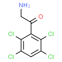 ChemSpider 2D Image | 2-Amino-1-(2,3,5,6-tetrachlorophenyl)ethanone | C8H5Cl4NO