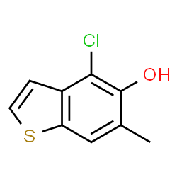 ChemSpider 2D Image | 4-Chloro-6-methyl-1-benzothiophene-5-ol | C9H7ClOS