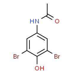 ChemSpider 2D Image | N-(3,5-Dibromo-4-hydroxyphenyl)acetamide | C8H7Br2NO2