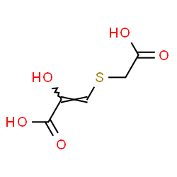 ChemSpider 2D Image | (2Z)-3-[(Carboxymethyl)sulfanyl]-2-hydroxyacrylic acid | C5H6O5S