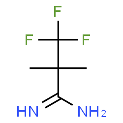 ChemSpider 2D Image | 3,3,3-Trifluoro-2,2-dimethylpropanimidamide | C5H9F3N2