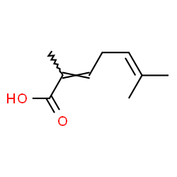ChemSpider 2D Image | (2E)-2,6-Dimethyl-2,5-heptadienoic acid | C9H14O2