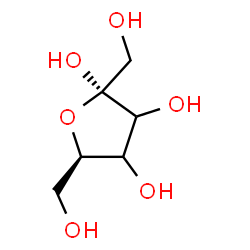 ChemSpider 2D Image | alpha-D-glycero-Hex-2-ulofuranose | C6H12O6