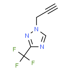 ChemSpider 2D Image | 1-(2-Propyn-1-yl)-3-(trifluoromethyl)-1H-1,2,4-triazole | C6H4F3N3