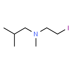 ChemSpider 2D Image | N-(2-Iodoethyl)-N,2-dimethyl-1-propanamine | C7H16IN