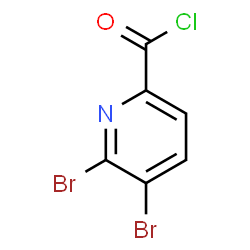 ChemSpider 2D Image | 5,6-Dibromo-2-pyridinecarbonyl chloride | C6H2Br2ClNO