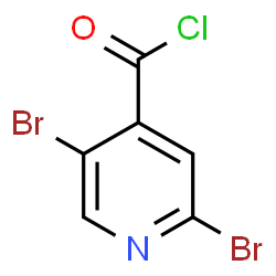 ChemSpider 2D Image | 2,5-Dibromoisonicotinoyl chloride | C6H2Br2ClNO