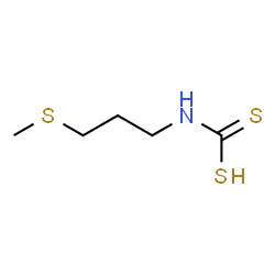 ChemSpider 2D Image | [3-(Methylsulfanyl)propyl]carbamodithioic acid | C5H11NS3