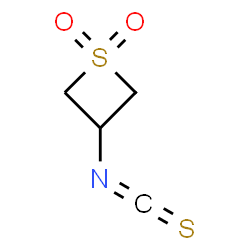 ChemSpider 2D Image | 3-Isothiocyanatothietane 1,1-dioxide | C4H5NO2S2