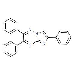 ChemSpider 2D Image | 2,3,6-Triphenylimidazo[1,2-b][1,2,4]triazine | C23H16N4