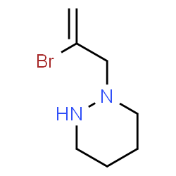 ChemSpider 2D Image | 1-(2-Bromo-2-propen-1-yl)hexahydropyridazine | C7H13BrN2