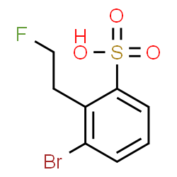 ChemSpider 2D Image | 3-Bromo-2-(2-fluoroethyl)benzenesulfonic acid | C8H8BrFO3S