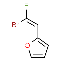 ChemSpider 2D Image | 2-[(Z)-2-Bromo-2-fluorovinyl]furan | C6H4BrFO