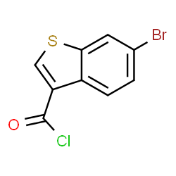 ChemSpider 2D Image | 6-Bromo-1-benzothiophene-3-carbonyl chloride | C9H4BrClOS