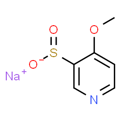 ChemSpider 2D Image | Sodium 4-methoxy-3-pyridinesulfinate | C6H6NNaO3S