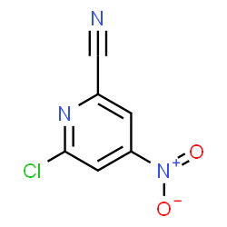 ChemSpider 2D Image | 6-Chloro-4-nitro-2-pyridinecarbonitrile | C6H2ClN3O2