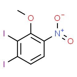 ChemSpider 2D Image | 1,2-Diiodo-3-methoxy-4-nitrobenzene | C7H5I2NO3