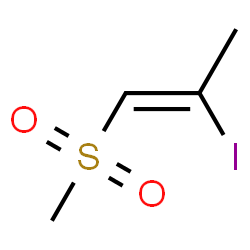 ChemSpider 2D Image | (1Z)-2-Iodo-1-(methylsulfonyl)-1-propene | C4H7IO2S