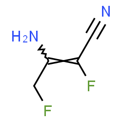 ChemSpider 2D Image | (2E)-3-Amino-2,4-difluoro-2-butenenitrile | C4H4F2N2