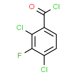 ChemSpider 2D Image | 2,4-Dichloro-3-fluorobenzoyl chloride | C7H2Cl3FO