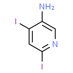 ChemSpider 2D Image | 4,6-Diiodo-3-pyridinamine | C5H4I2N2