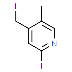 ChemSpider 2D Image | 2-Iodo-4-(iodomethyl)-5-methylpyridine | C7H7I2N