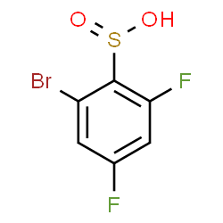 ChemSpider 2D Image | 2-Bromo-4,6-difluorobenzenesulfinic acid | C6H3BrF2O2S