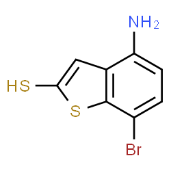 ChemSpider 2D Image | 4-Amino-7-bromo-1-benzothiophene-2-thiol | C8H6BrNS2