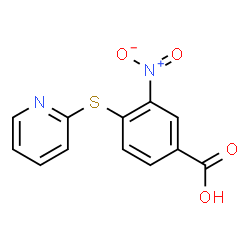 ChemSpider 2D Image | 3-nitro-4-(2-pyridylthio)benzoic acid | C12H8N2O4S