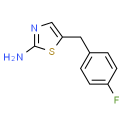 ChemSpider 2D Image | 5-(4-fluorobenzyl)thiazol-2-amine | C10H9FN2S