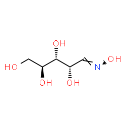 ChemSpider 2D Image | (2S,3R,4S,5E)-5-(Hydroxyimino)-1,2,3,4-pentanetetrol (non-preferred name) | C5H11NO5
