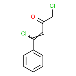 ChemSpider 2D Image | (3Z)-1,4-Dichloro-4-phenyl-3-buten-2-one | C10H8Cl2O