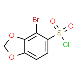 ChemSpider 2D Image | 4-Bromo-1,3-benzodioxole-5-sulfonyl chloride | C7H4BrClO4S