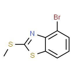 ChemSpider 2D Image | 4-Bromo-2-(methylsulfanyl)-1,3-benzothiazole | C8H6BrNS2