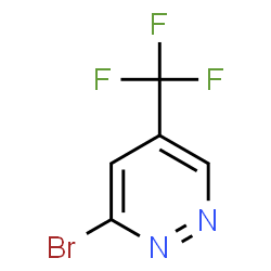 ChemSpider 2D Image | 3-Bromo-5-(trifluoromethyl)pyridazine | C5H2BrF3N2