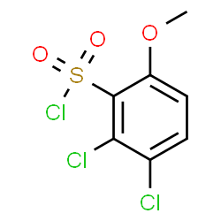 ChemSpider 2D Image | 2,3-Dichloro-6-methoxybenzenesulfonyl chloride | C7H5Cl3O3S