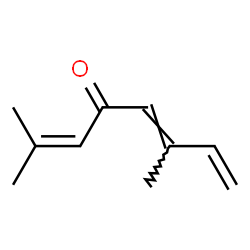 ChemSpider 2D Image | 2,6-Dimethyl-2,5,7-octatrien-4-one | C10H14O