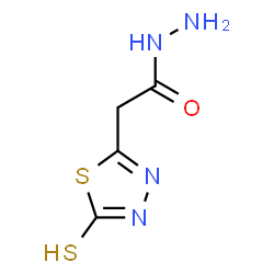 ChemSpider 2D Image | 2-(5-Sulfanyl-1,3,4-thiadiazol-2-yl)acetohydrazide | C4H6N4OS2