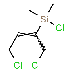 ChemSpider 2D Image | Chloro[(2E)-1,4-dichloro-2-buten-2-yl]dimethylsilane | C6H11Cl3Si