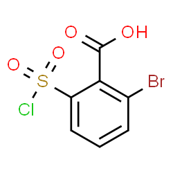 ChemSpider 2D Image | 2-Bromo-6-(chlorosulfonyl)benzoic acid | C7H4BrClO4S