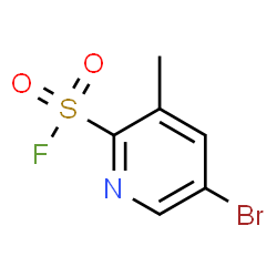 ChemSpider 2D Image | 5-Bromo-3-methyl-2-pyridinesulfonyl fluoride | C6H5BrFNO2S