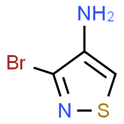 ChemSpider 2D Image | 3-Bromo-1,2-thiazol-4-amine | C3H3BrN2S