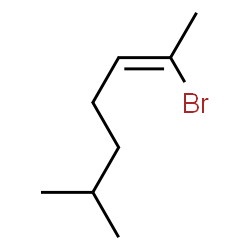 ChemSpider 2D Image | (2Z)-2-Bromo-6-methyl-2-heptene | C8H15Br